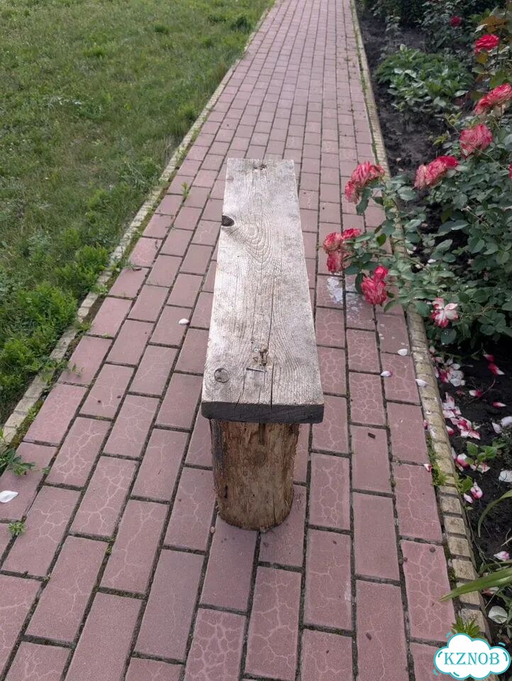 Скамейка деревянная бу фото 2