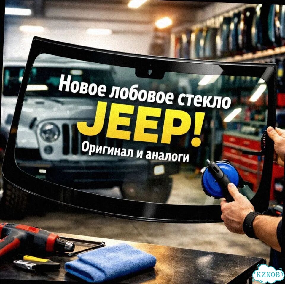 Лобовое стекло jeep wrangler 07-18 (JK) фото 1