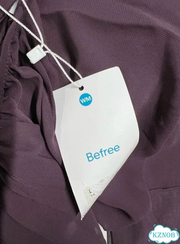 Блузка befree баклажановая шифон XL фото 2