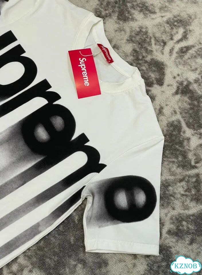Мужская Белая футболка Supreme фото 2