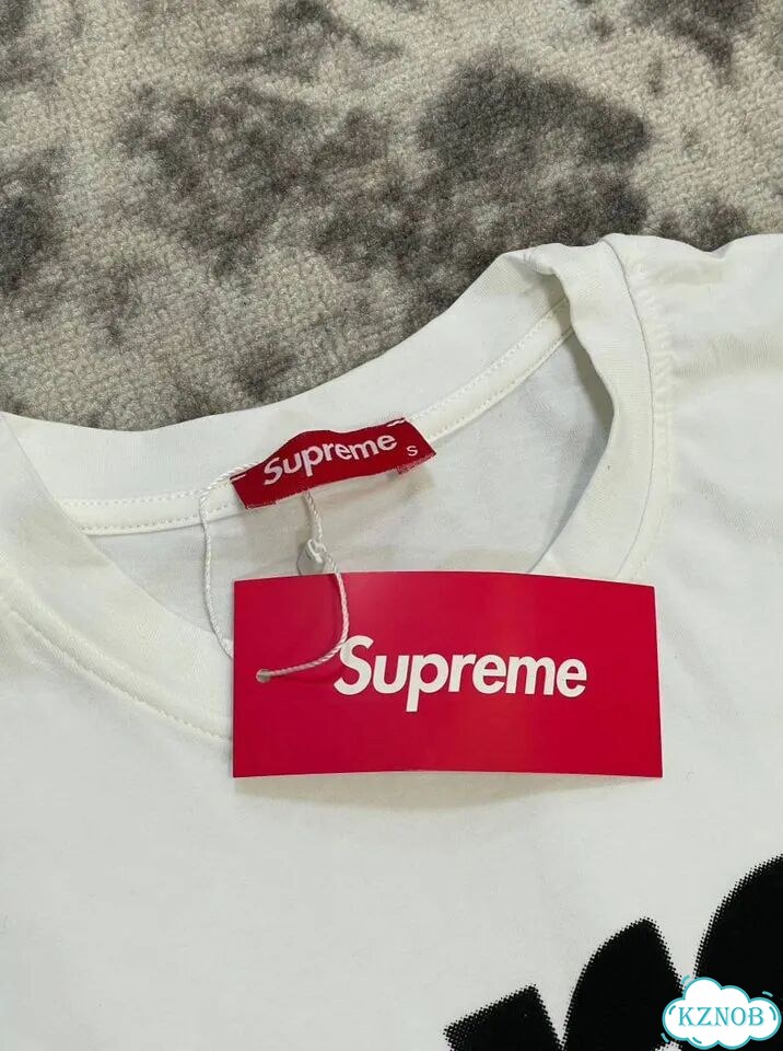 Мужская Белая футболка Supreme фото 3