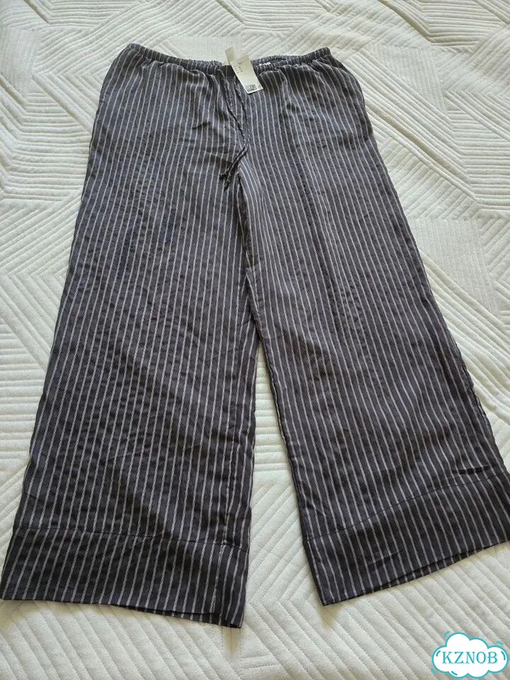 Новые широкие женские брюки H&M из вискозы (XL) фото 3