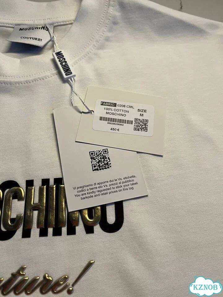 Футболка Moschino белая в наличии фото 6