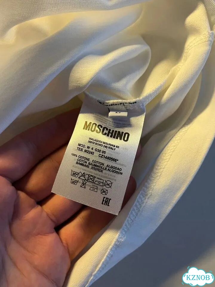Футболка Moschino белая в наличии фото 9