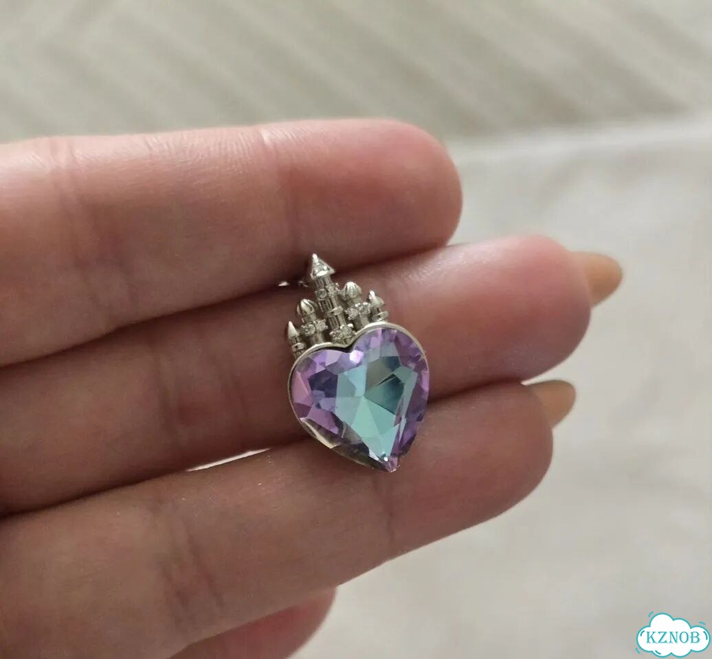 Серебряная цепочка с кулоном «Сердце-Замок» фото 6