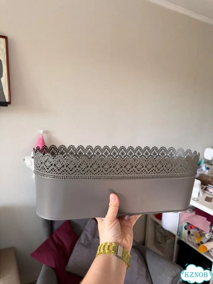 Кашпо IKEA skurar металлическое фото 1
