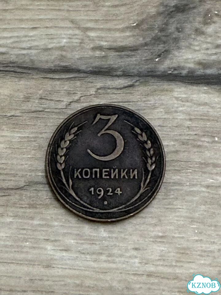 Монета 3 копейки 1924 фото 1