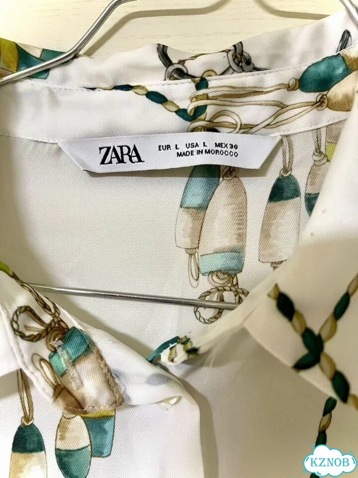 Шелковая белая рубашка Zara, размер L фото 3