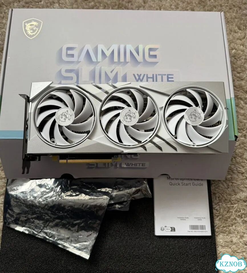 MSI GeForce RTX 4070 super gaming slim white фото 2