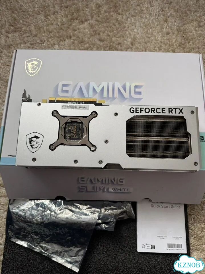MSI GeForce RTX 4070 super gaming slim white фото 3