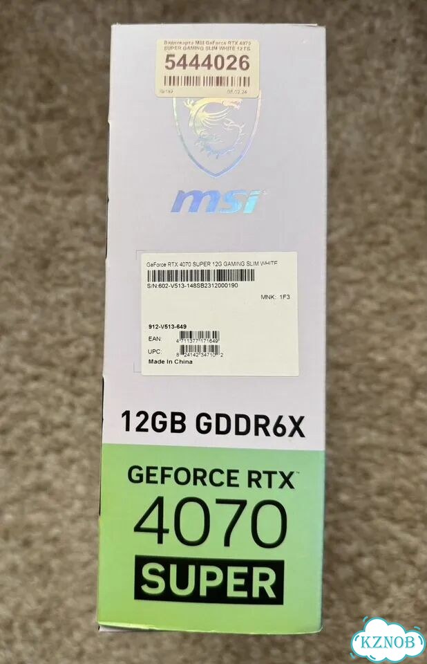 MSI GeForce RTX 4070 super gaming slim white фото 4