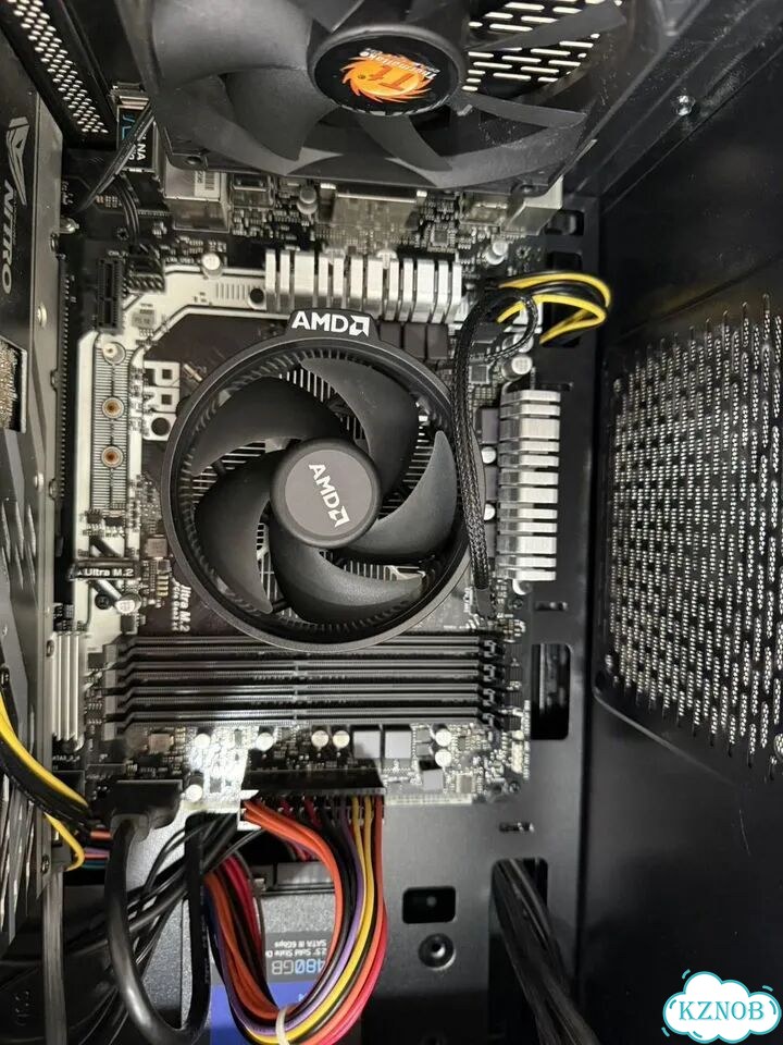 Материнская плата с процессором ryzen 5 + кулер фото 1