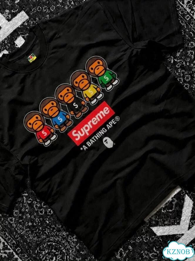 Футболка Bape x Supreme Bathing Team фото 2