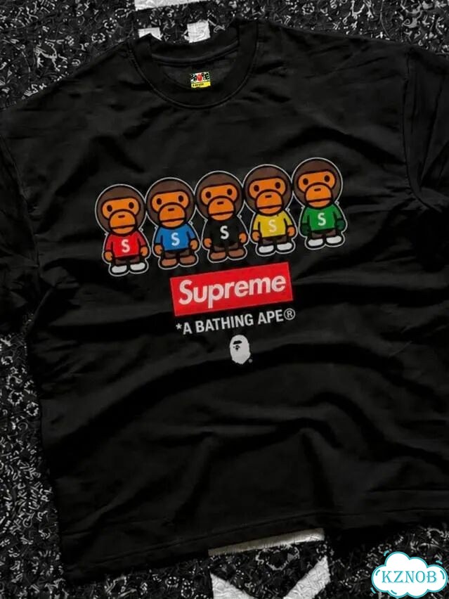 Футболка Bape x Supreme Bathing Team фото 4