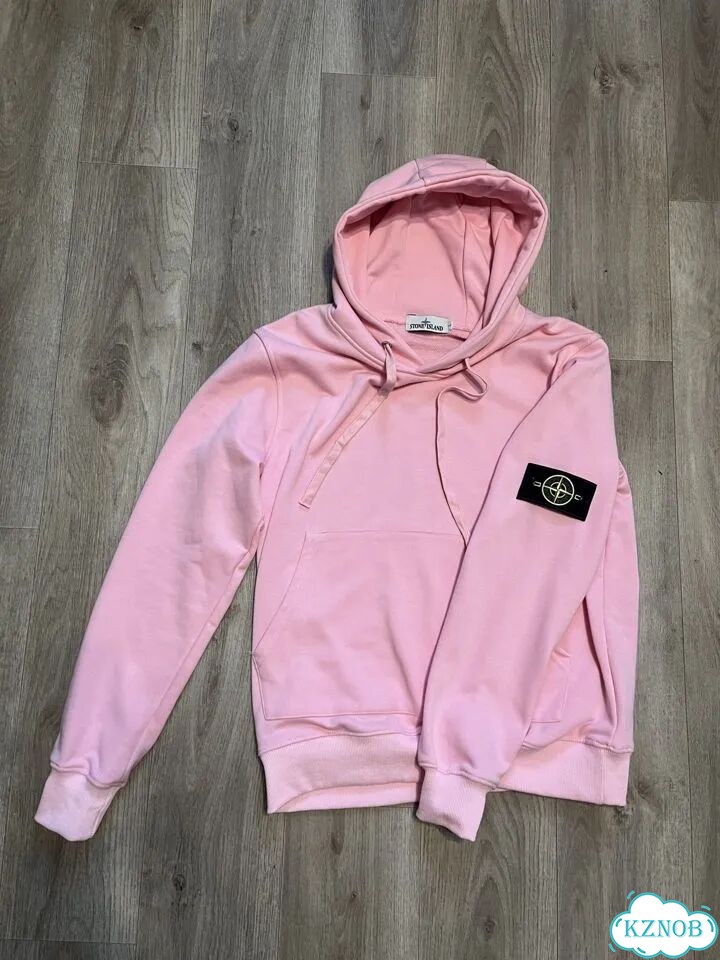 Худи Stone island L розовое фото 1