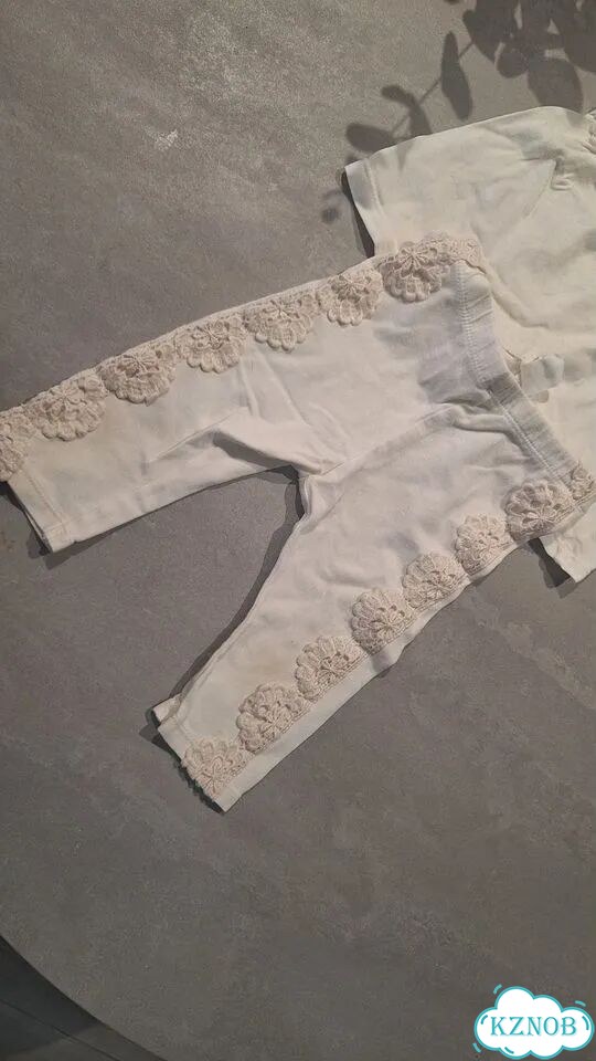 Белый комплект H&M для девочки фото 2