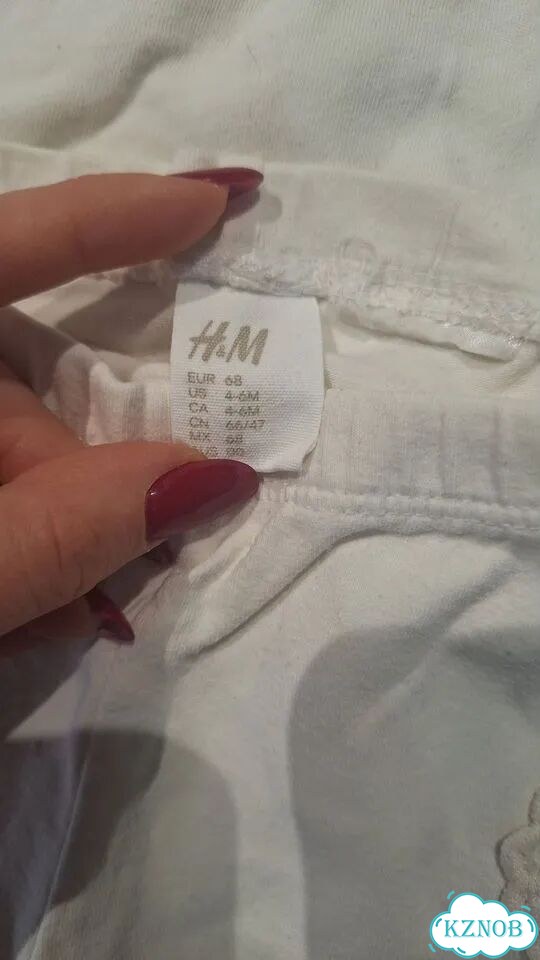 Белый комплект H&M для девочки фото 3