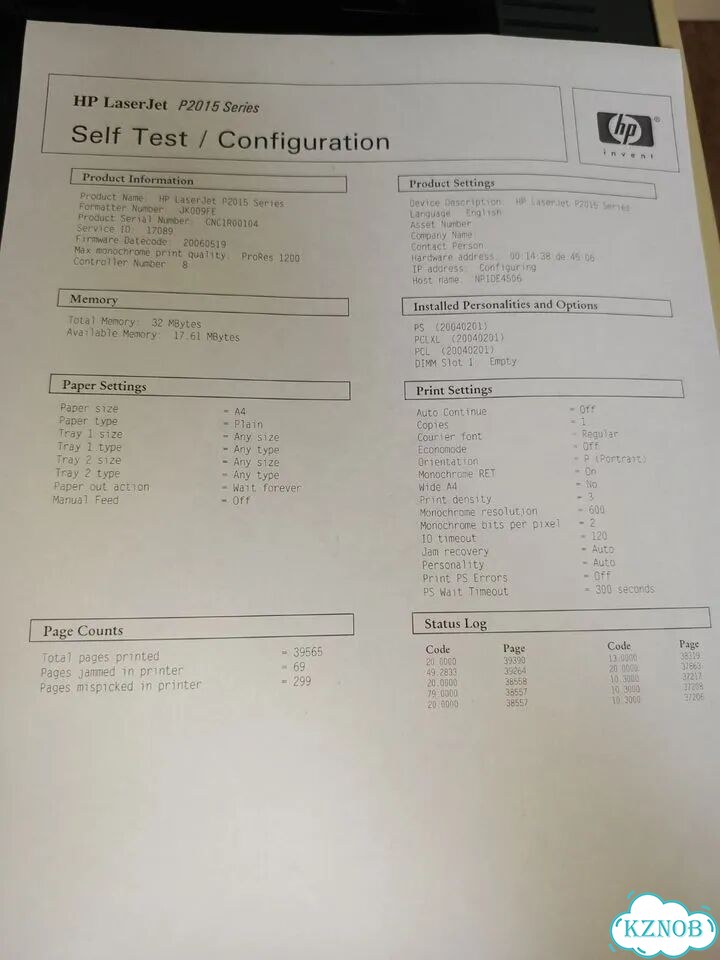 Принтер лазерный Hp LaserJet p2015n фото 8