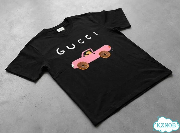 Футболка черная Gucci Собака в машине DAC0096 luxury archive фото 2