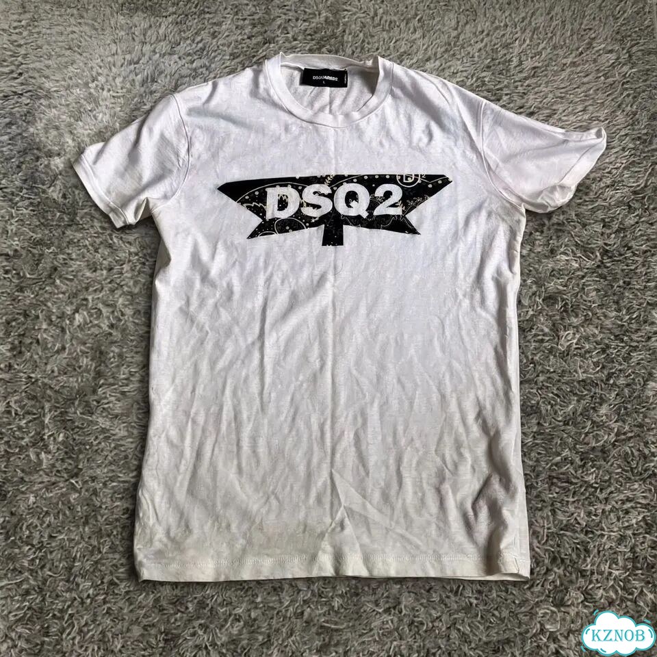 Футболка dsquareq2 белая фото 1