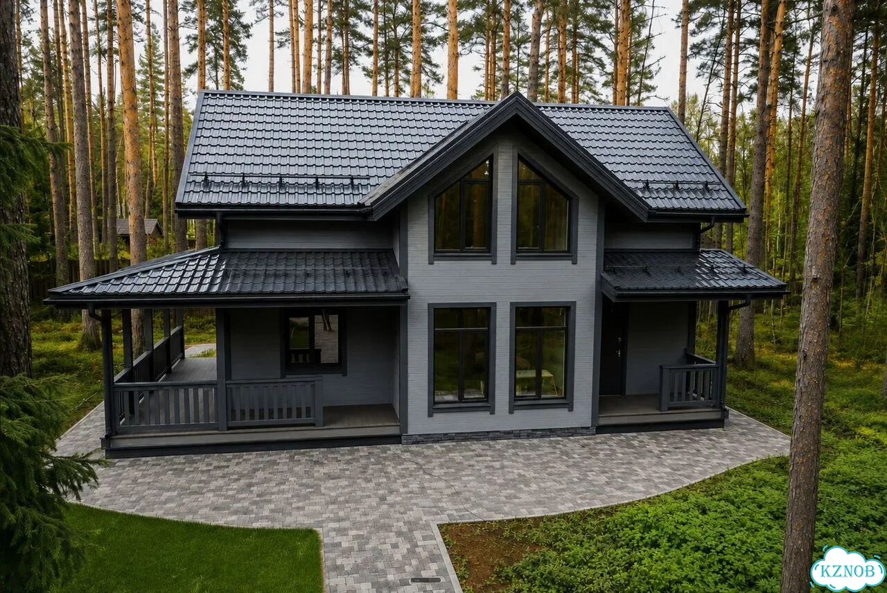 Дом каркасный 2 этажа 4 спальни. Терраса фото 1