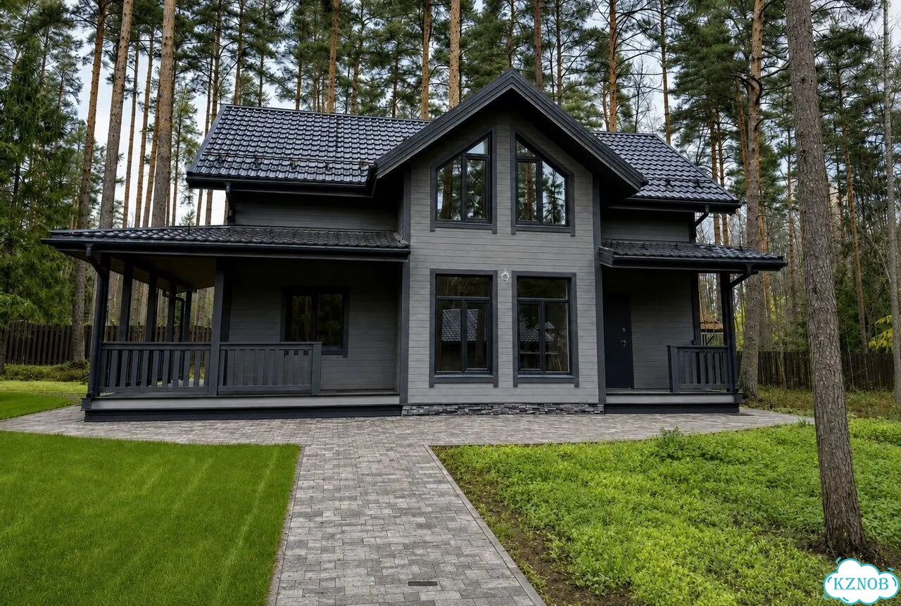 Дом каркасный 2 этажа 4 спальни. Терраса фото 5