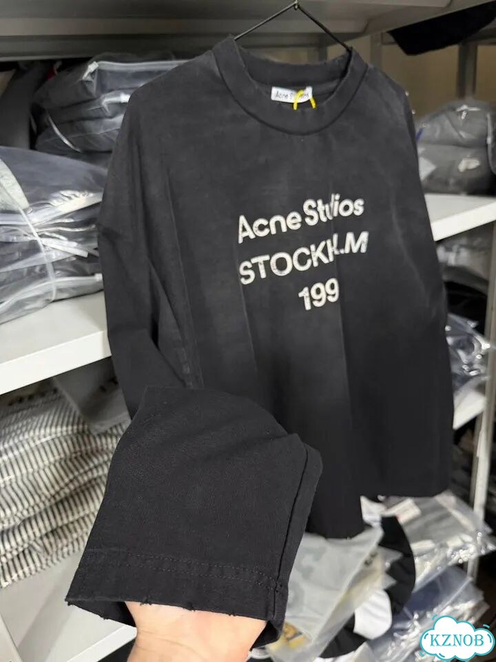 Лонгслив Acne studios stockholm 1996 black фото 1