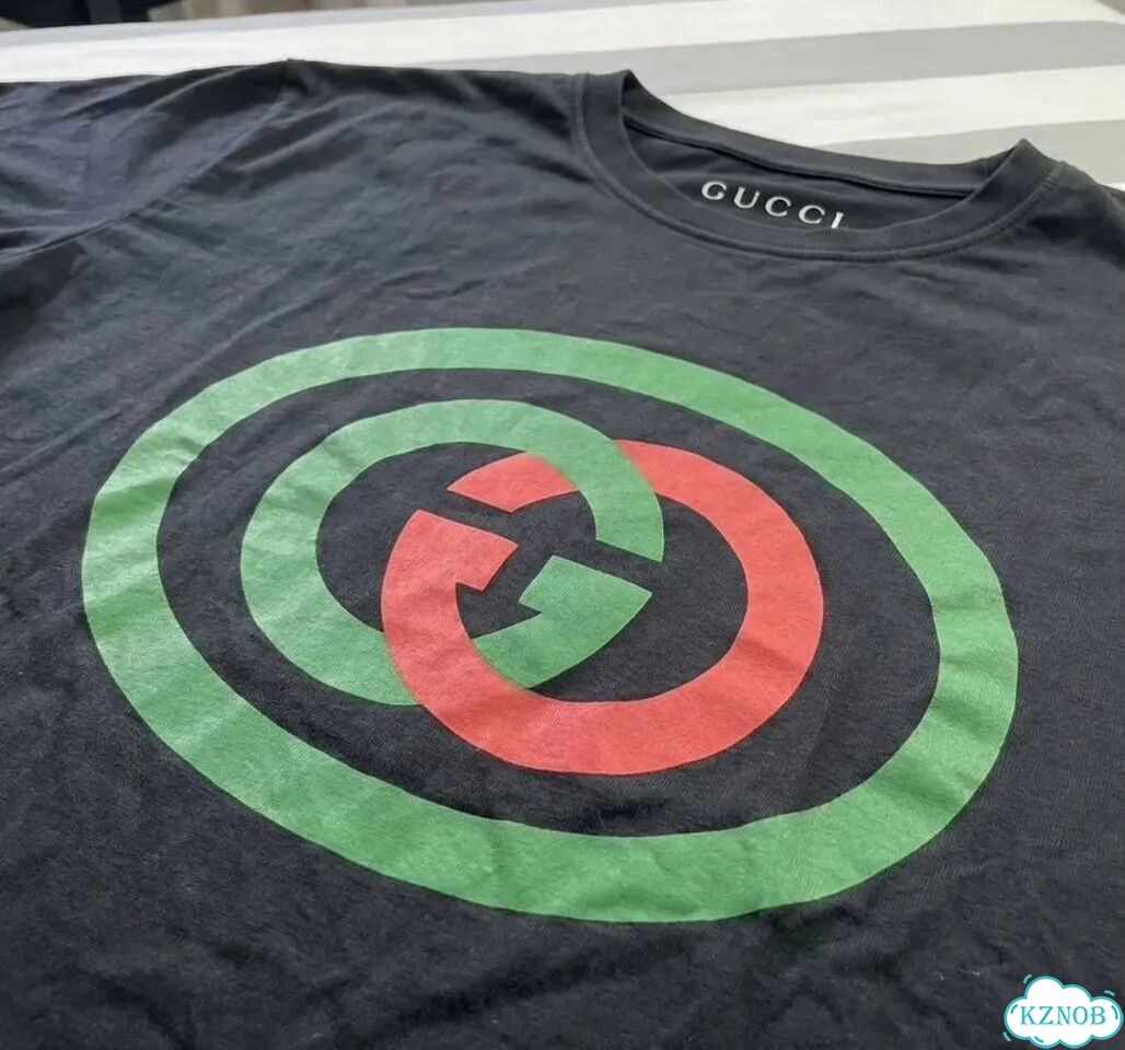 Футболка Gucci Red green logo фото 2