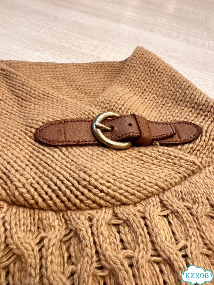 Кашемировый свитер-пончо massimo dutti фото 4