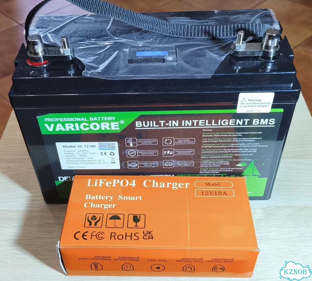 Аккумулятор Varicore LiFePo4 180а/ч + З.У. 10А фото 1