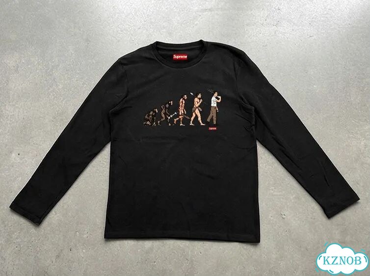 Лонгслив черный Supreme Evolution DAC0098 streetwear vintage фото 1