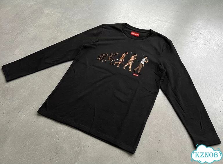 Лонгслив черный Supreme Evolution DAC0098 streetwear vintage фото 2