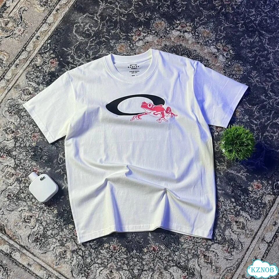 Футболка Oakley белая с логотипом фото 2