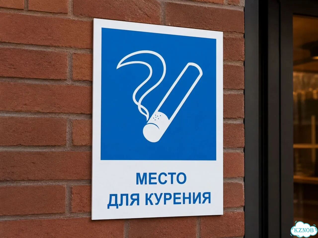 Место для курения табличка на заказ в Казани фото 1