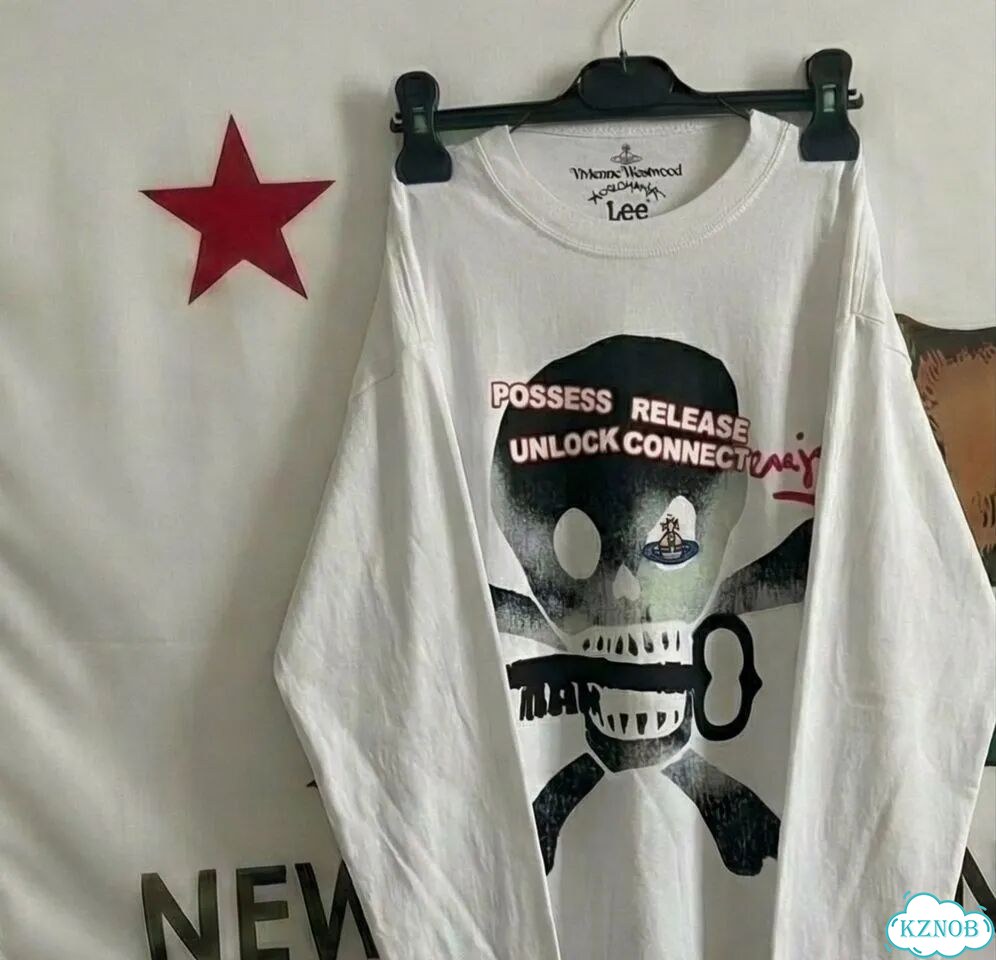 Лонгслив Vivienne Westwood antiskull белый фото 5