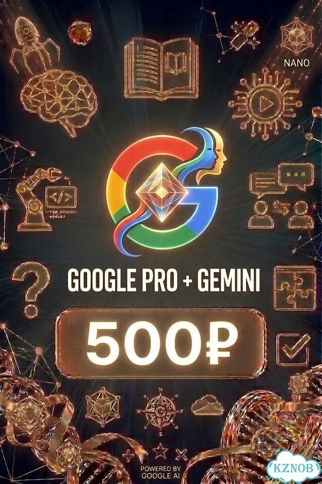 Личная подписка Google Pro + Gemini фото 1