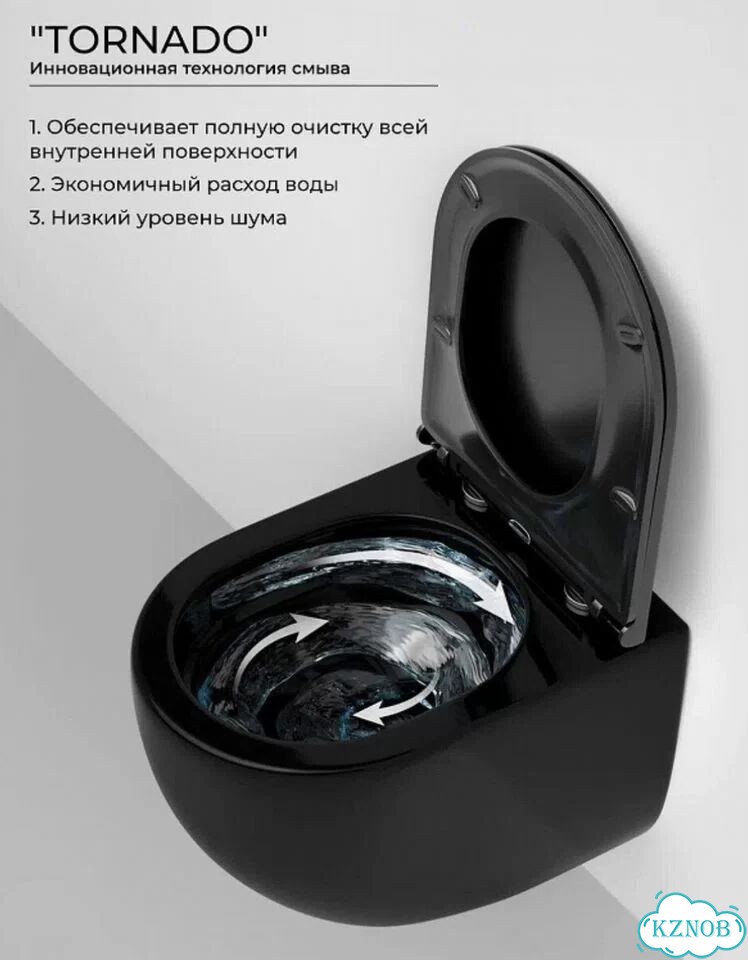 Унитаз подвесной черный Ceramica Nova фото 4