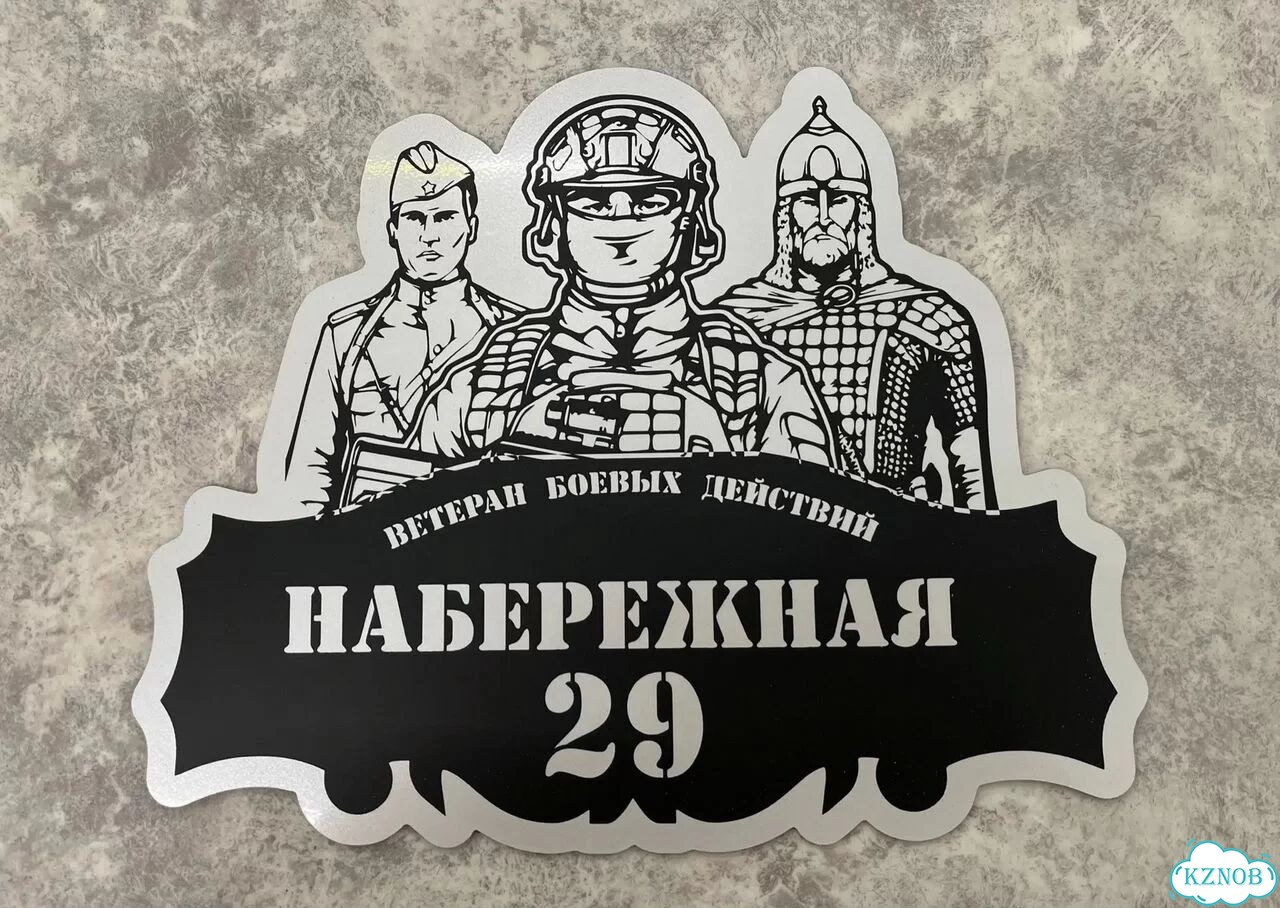Адресная вывеска, табличка от производителя фото 8