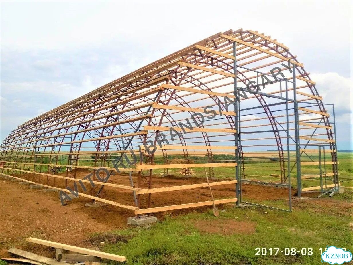 Ангары арочные складские 864 м² фото 6