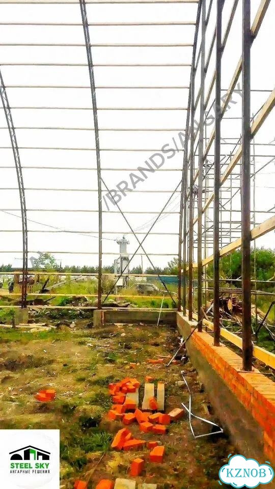 Склады ангарные арочные 280 м² фото 7