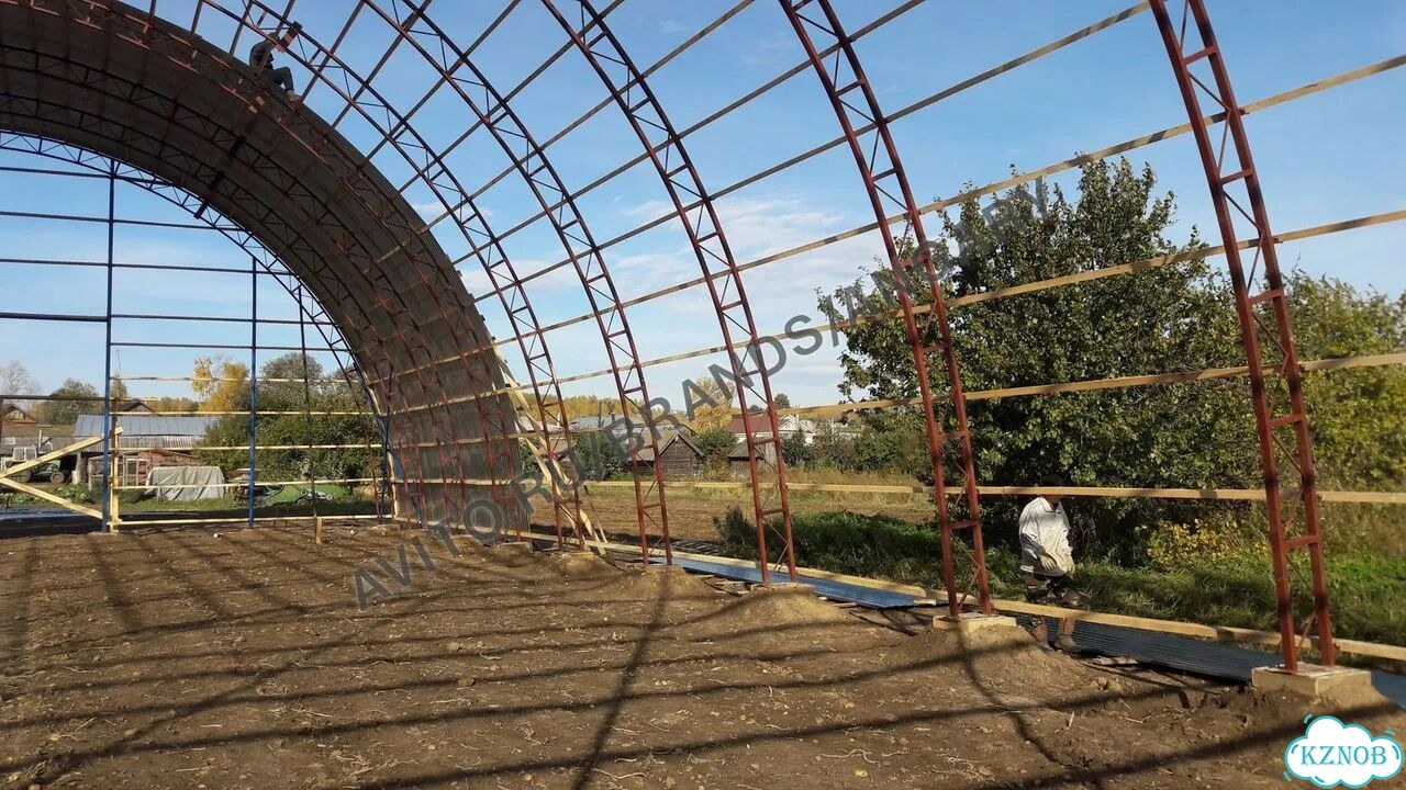Склады арочные ангарные 400 м² фото 4
