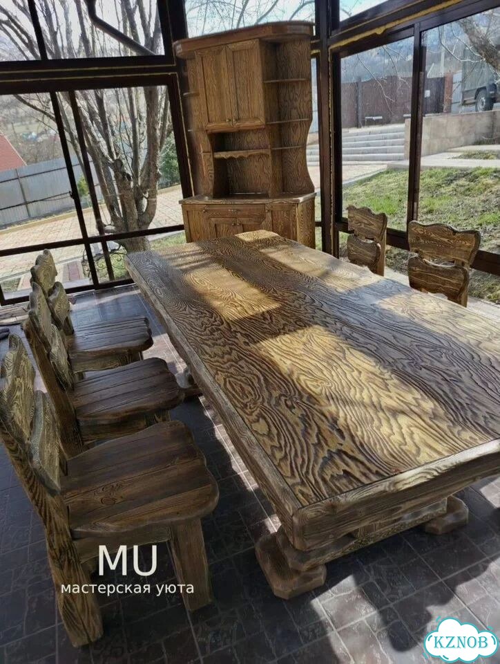 Стол кухонный / Стол из массива фото 7