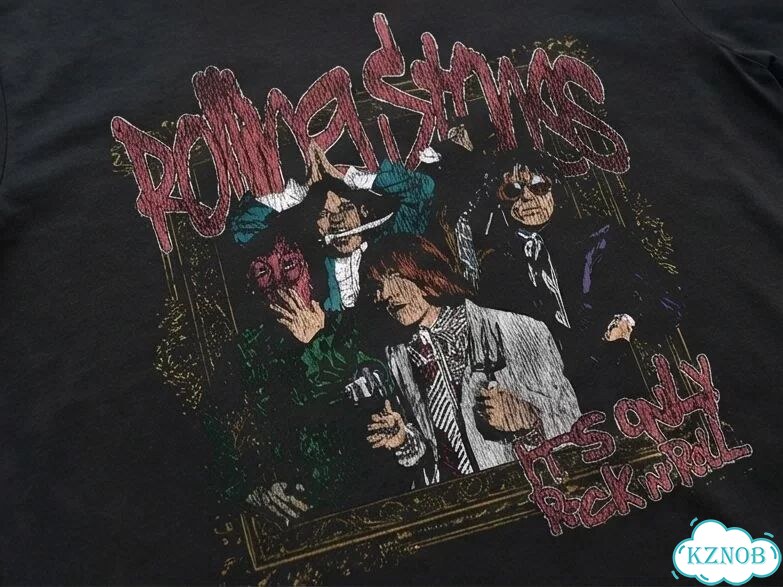 Футболка черная Rolling stones DAD0040 streetwear vintage фото 3