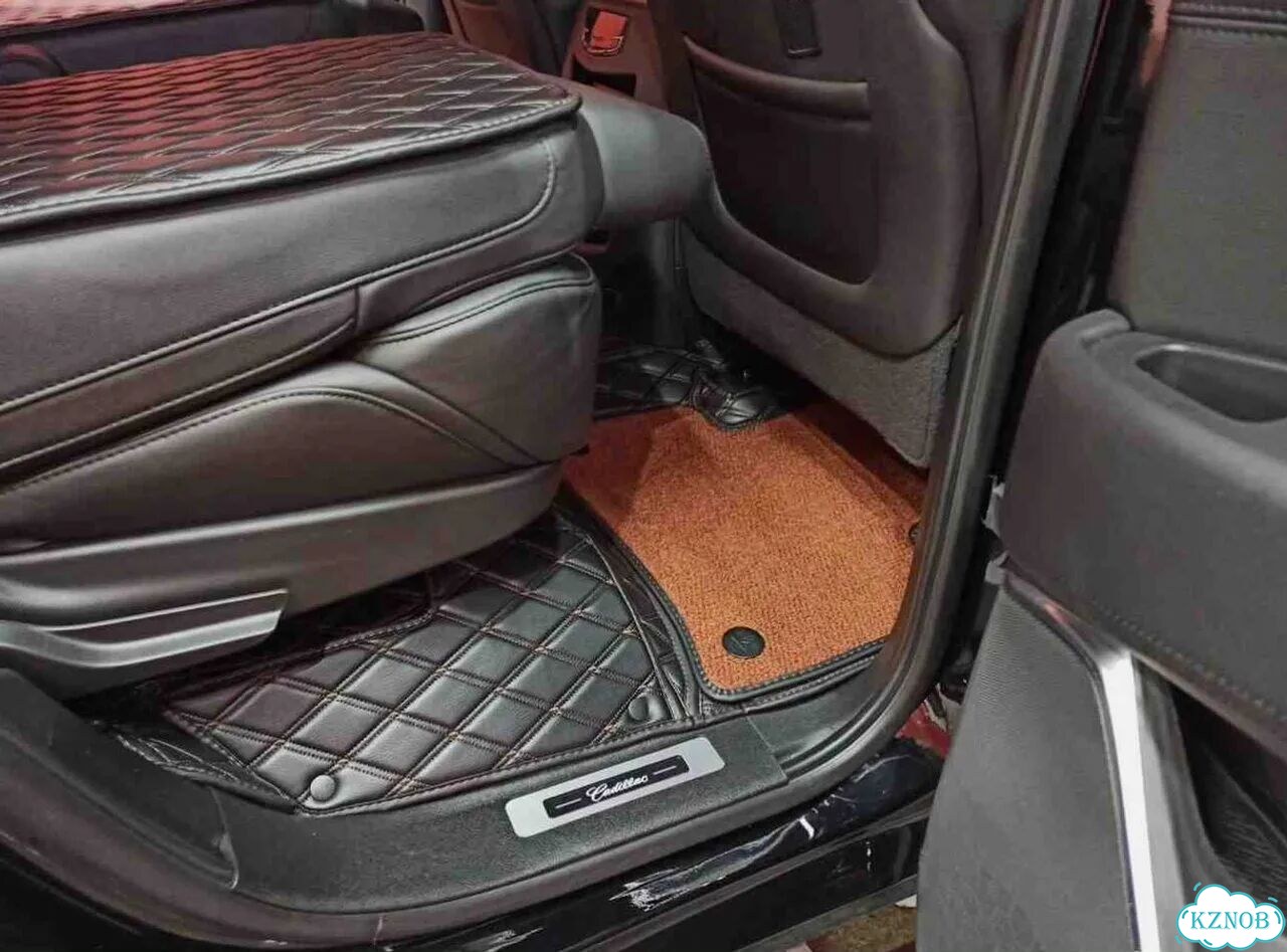3Д коврики из экокожи cadillac escalade IV 2020 фото 4