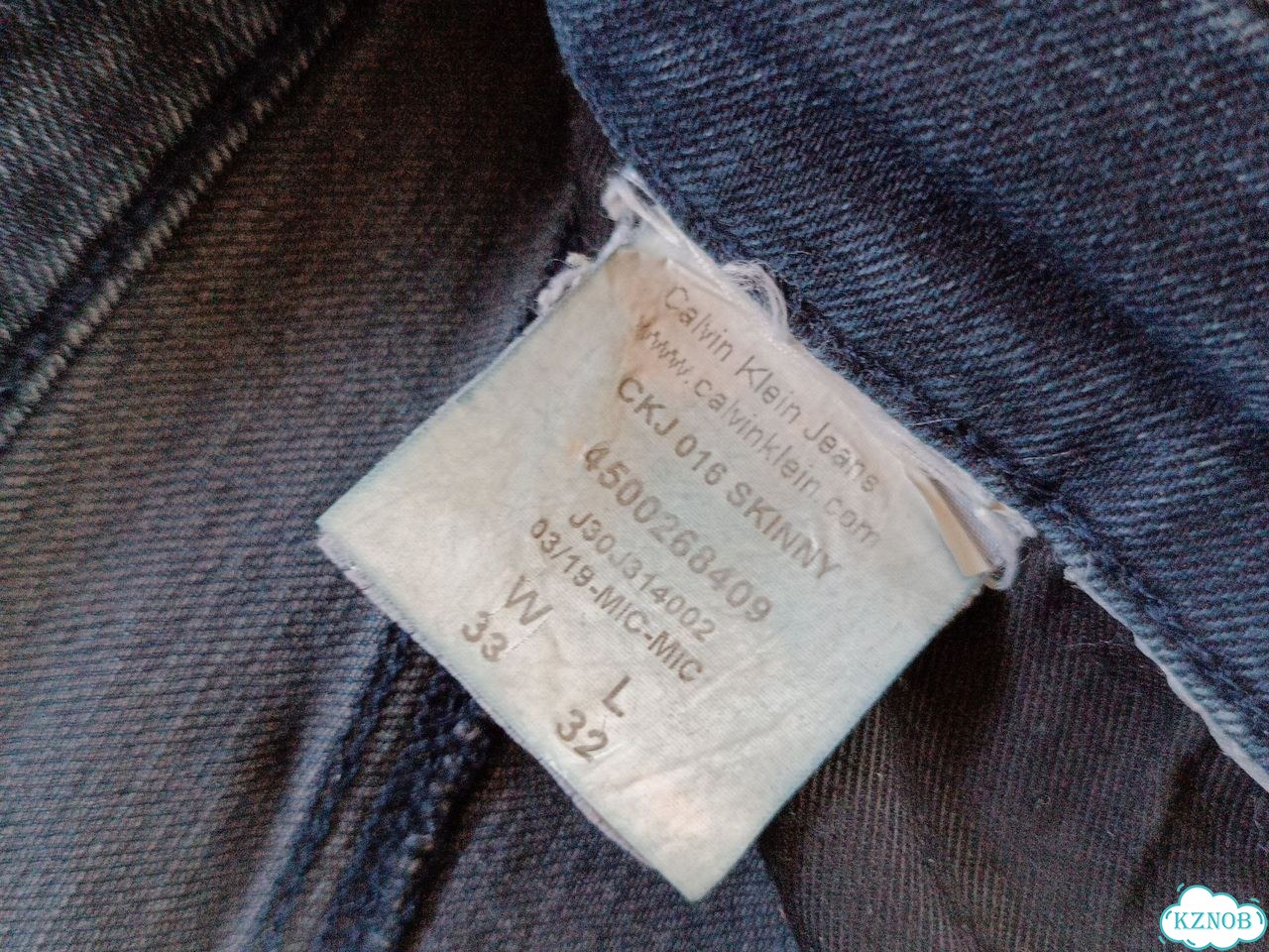 Джинсы Calvin Klein мужские р50 синие фото 4