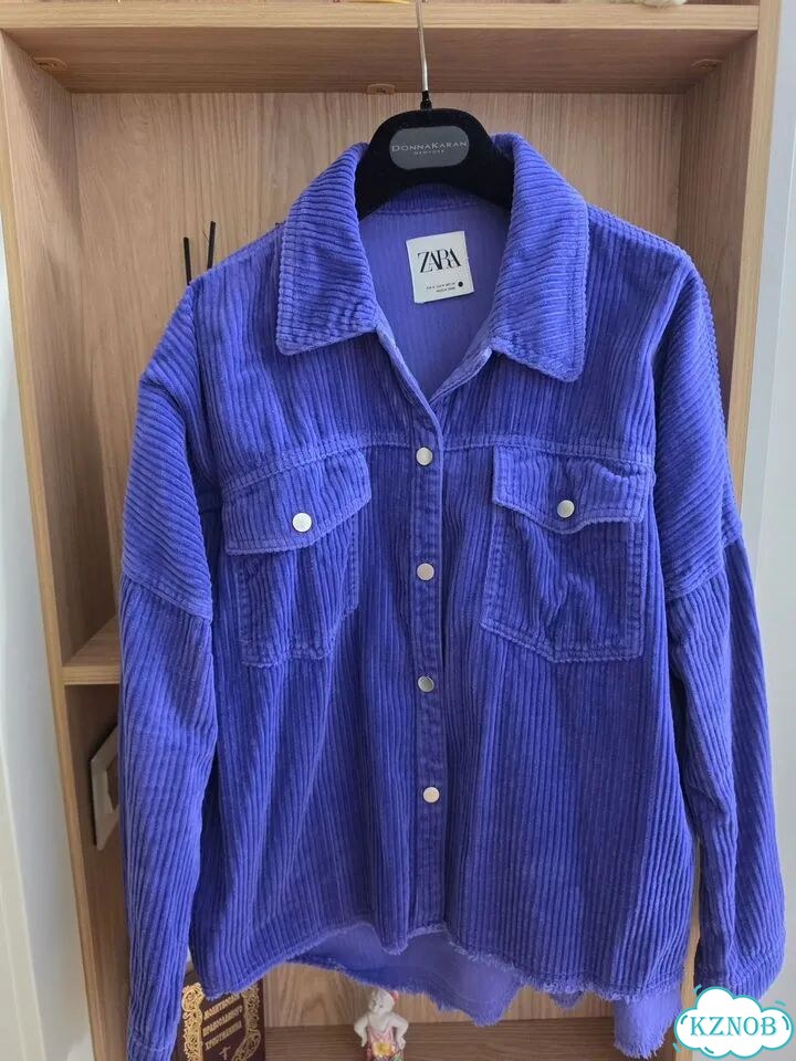 Рубашка zara вельвет фото 3