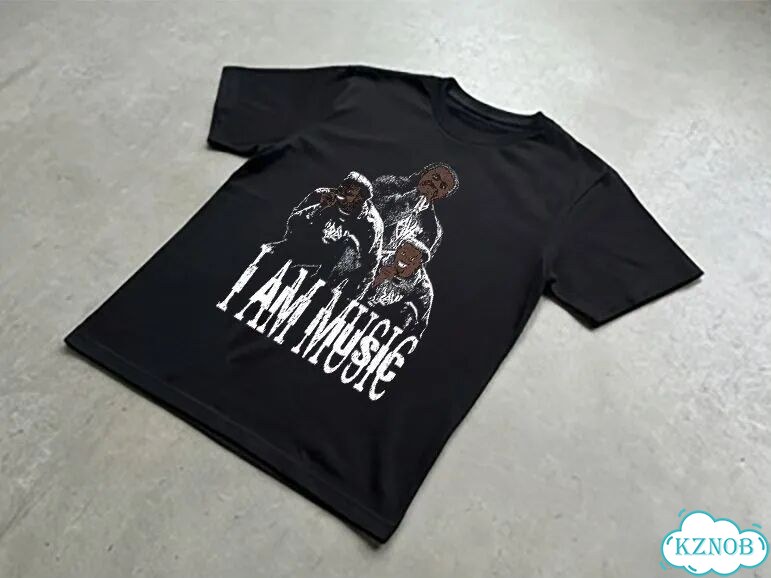 Футболка черная I am music play boy carti DAD0038 streetwear vintage фото 2