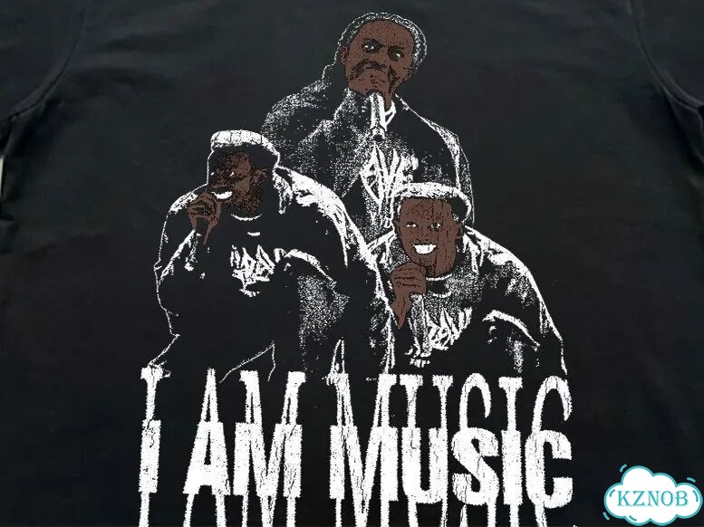 Футболка черная I am music play boy carti DAD0038 streetwear vintage фото 3