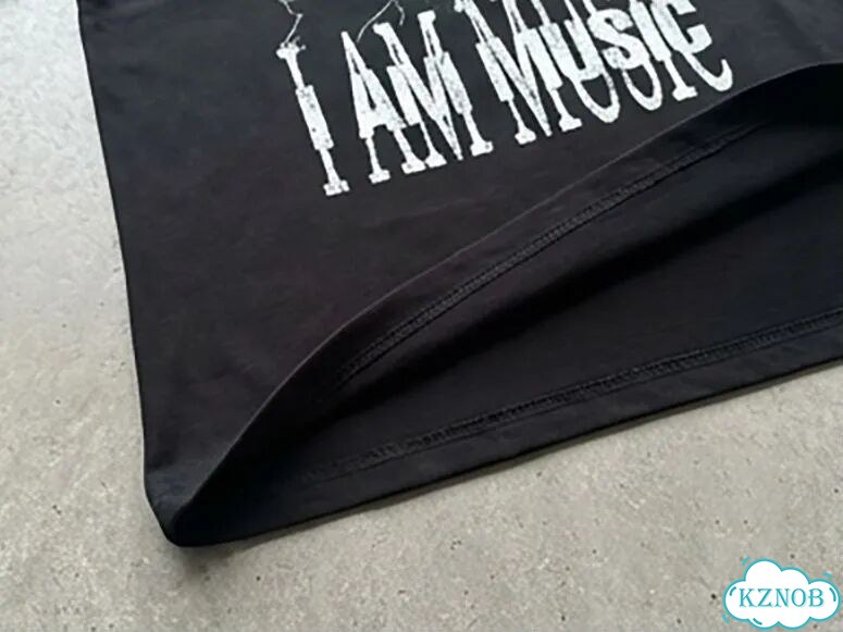 Футболка черная I am music play boy carti DAD0038 streetwear vintage фото 5