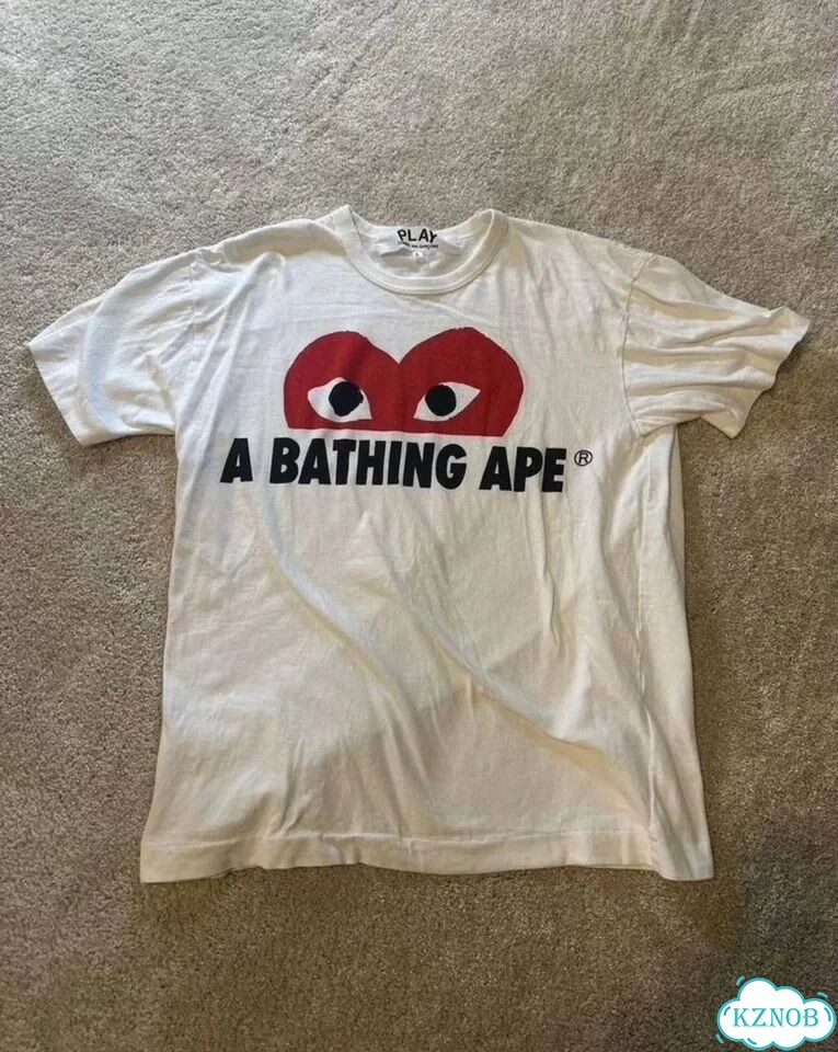 Футболка Bape By a Bathing ape x comme des garçons фото 1